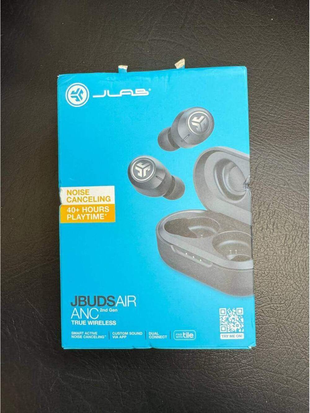 New JLab JBuds Air ANC Noise Cancelling True Wireless Bluetooth Earbuds Black